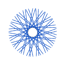 Load image into Gallery viewer, 60 Twisted Spokes - 21&quot; - Lolly Pop Blue