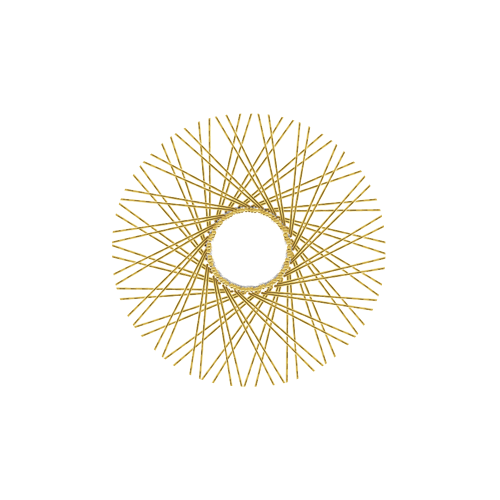 80 Diamond Spokes - 16" - Brass