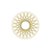 80 Diamond Spokes - 17" - Brass