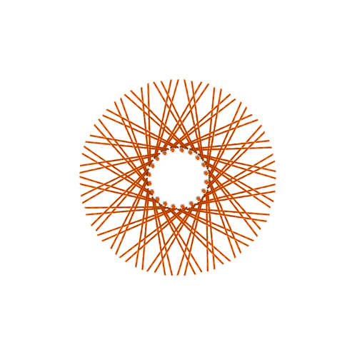 80 Diamond Spokes - 17" - Copper