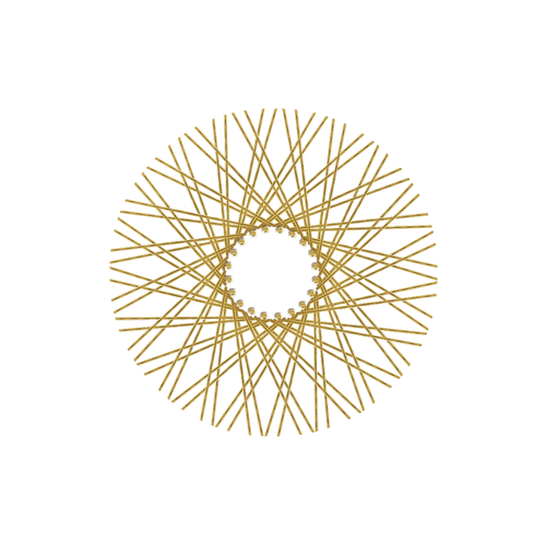 80 Diamond Spokes - 18" - Brass