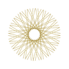 80 Diamond Spokes - 21" - Brass