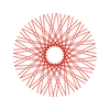 80 Diamond Spokes - 21" - Candy Apple Red
