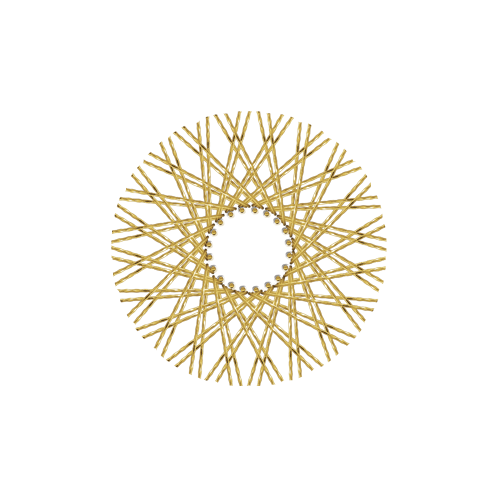 80 New Diamond Spokes - 17" - Brass