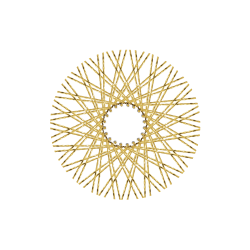 80 New Diamond Spokes - 18" - Brass