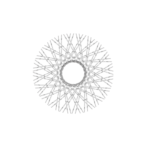 80 Twisted Spokes - 16" - Polish