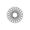 80 Twisted Spokes - 17" - Gloss Black