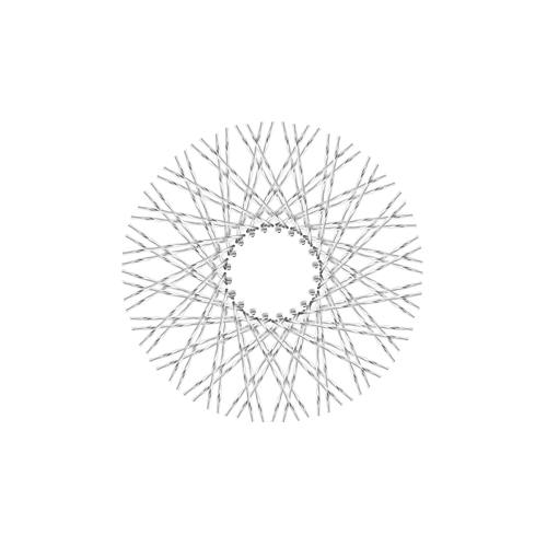 80 Twisted Spokes - 17" - Polish