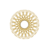 80 Twisted Spokes - 18" - Brass