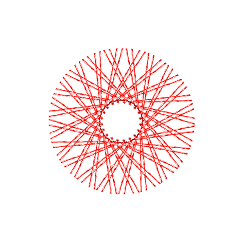 80 Twisted Spokes - 18" - Gloss Red