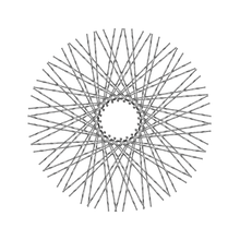 Load image into Gallery viewer, 80 Twisted Spokes - 21&quot; - Chrome